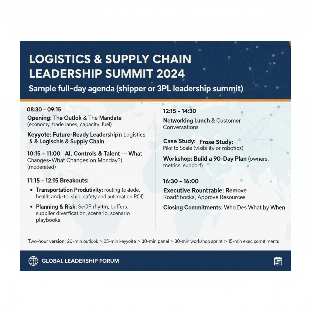 Leadership Speakers for Logistics & Supply Chain Conferences